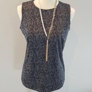 MICHAEL KORS Sleeveless Snakeskin Print Top